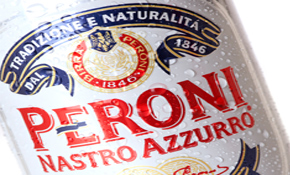 Peroni positions itself as an upmarket beer