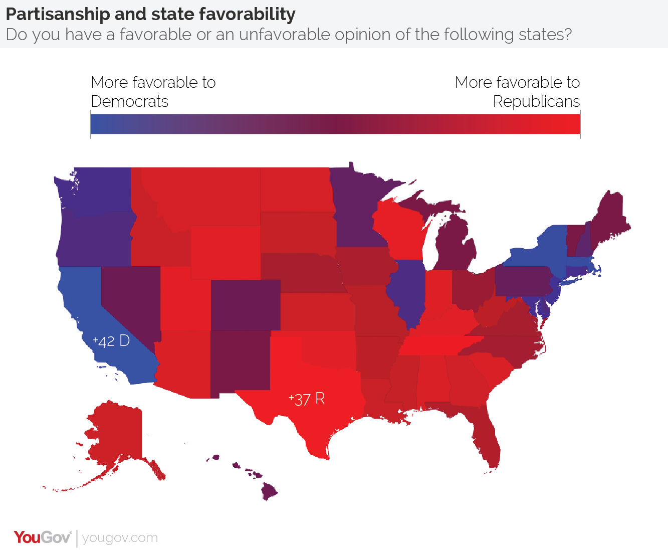 Not all states red or blue: in search of the purple | YouGov