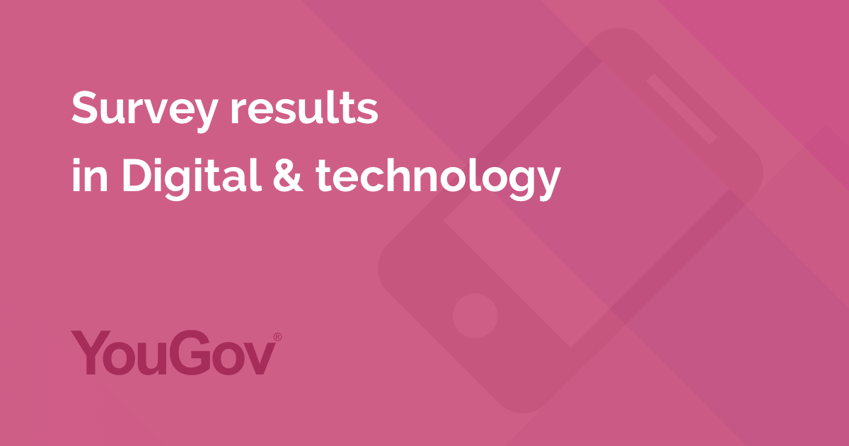 Digital & technology | Survey results | YouGov