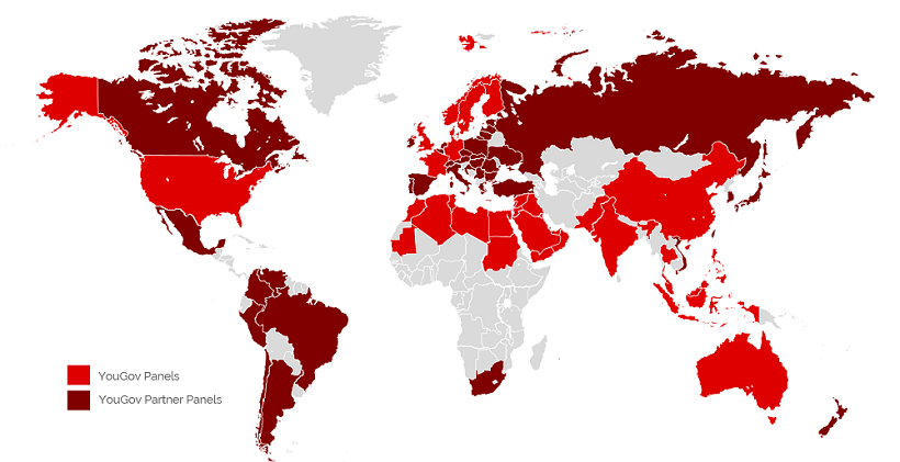 YouGov operating countries